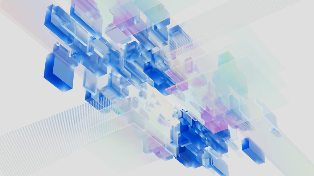 pexels-photo-17485706-17485706 Abstract 3D render of blue and pink digital blocks. Perfect for technology-themed content.