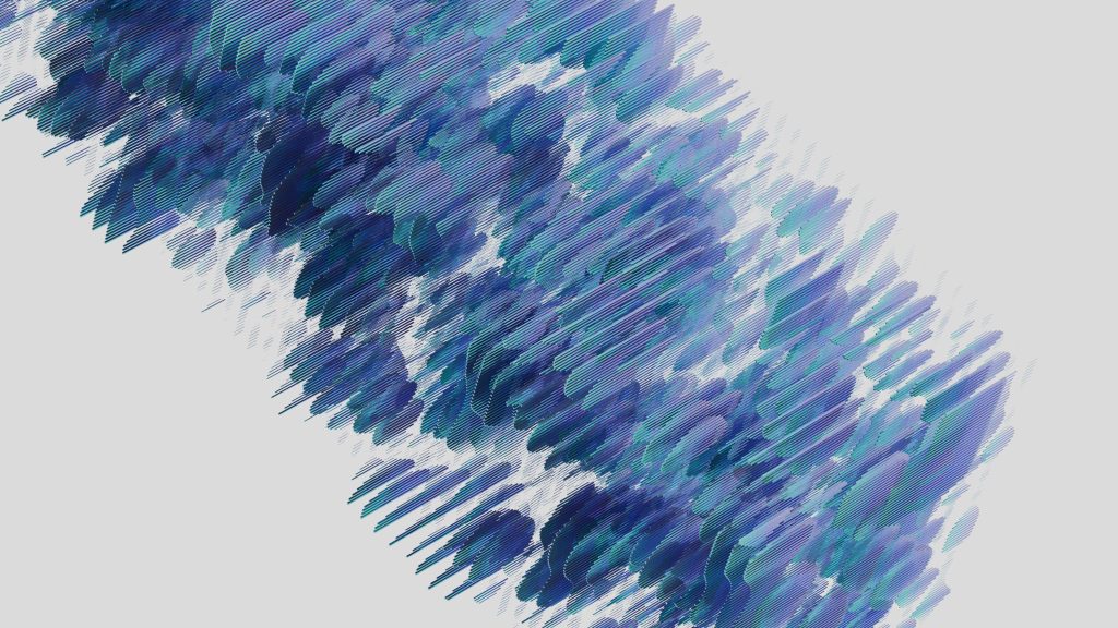 pexels-photo-17485710-17485710 Dynamic abstract art with blue and purple brush strokes on a light background.